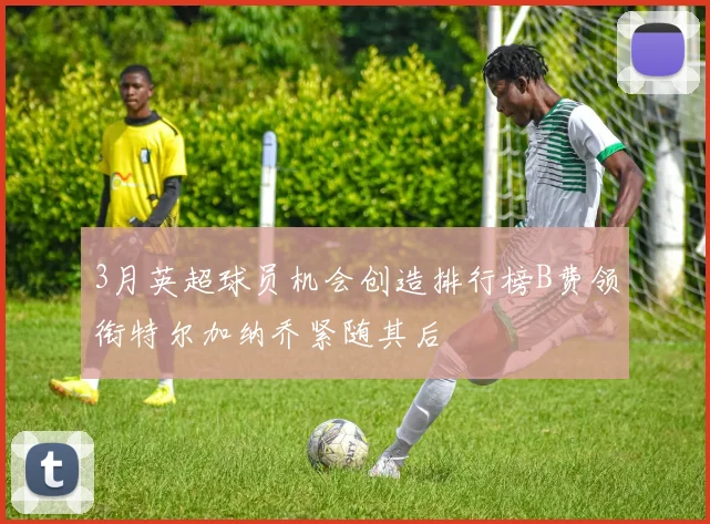 3月英超球员机会创造排行榜B费领衔特尔加纳乔紧随其后